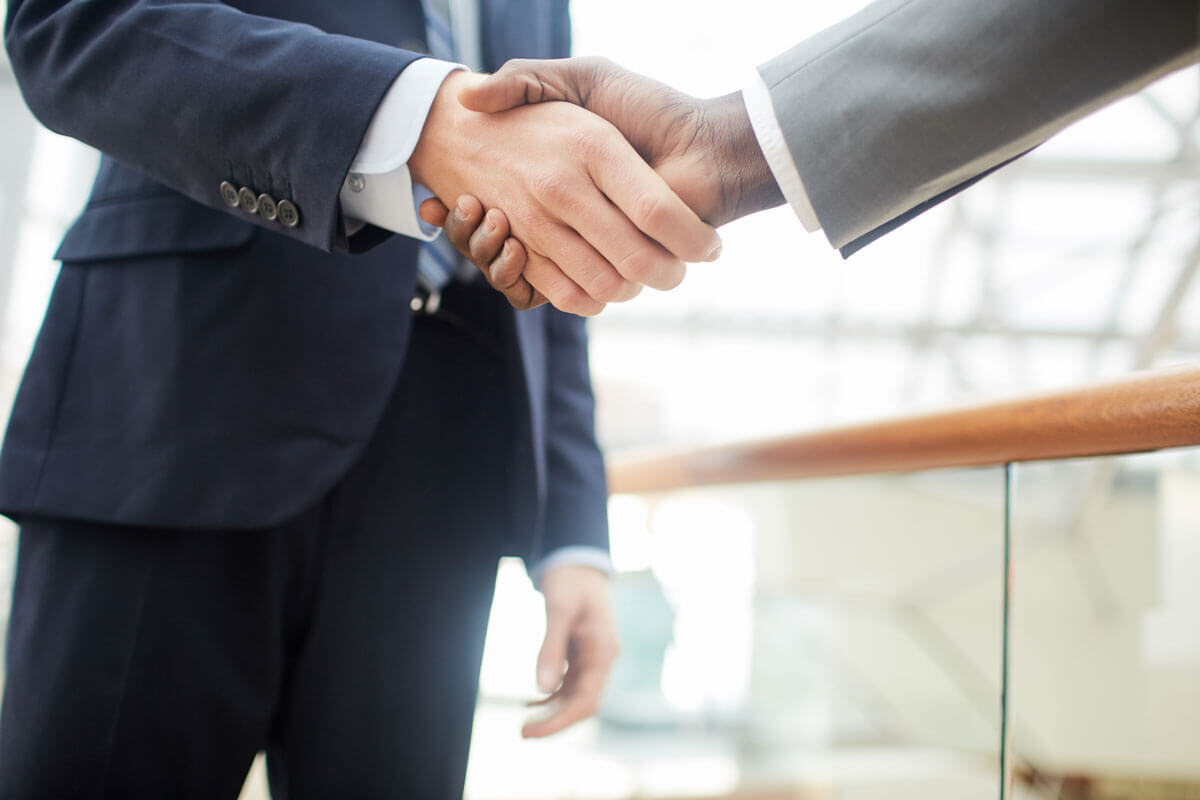 Partners handshaking